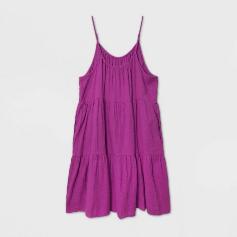 NWT Universal Thread pink Tiered Dress - Picture 2 of 8